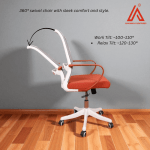 Adjustable ergonomic office chair with tilt & relax function and armrest