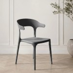Grey plastic chair